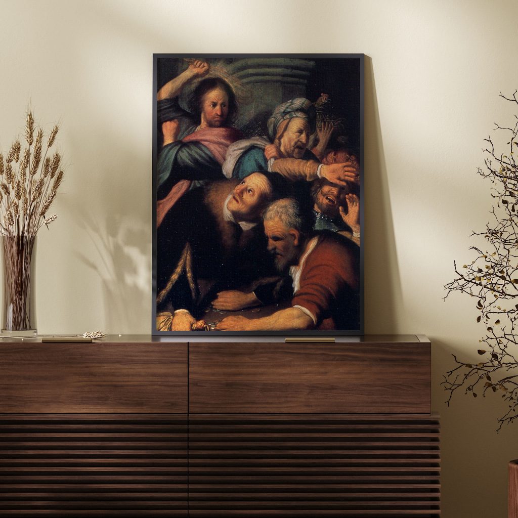 Christ Driving the Moneychangers from the Temple by Rembrandt (1626)