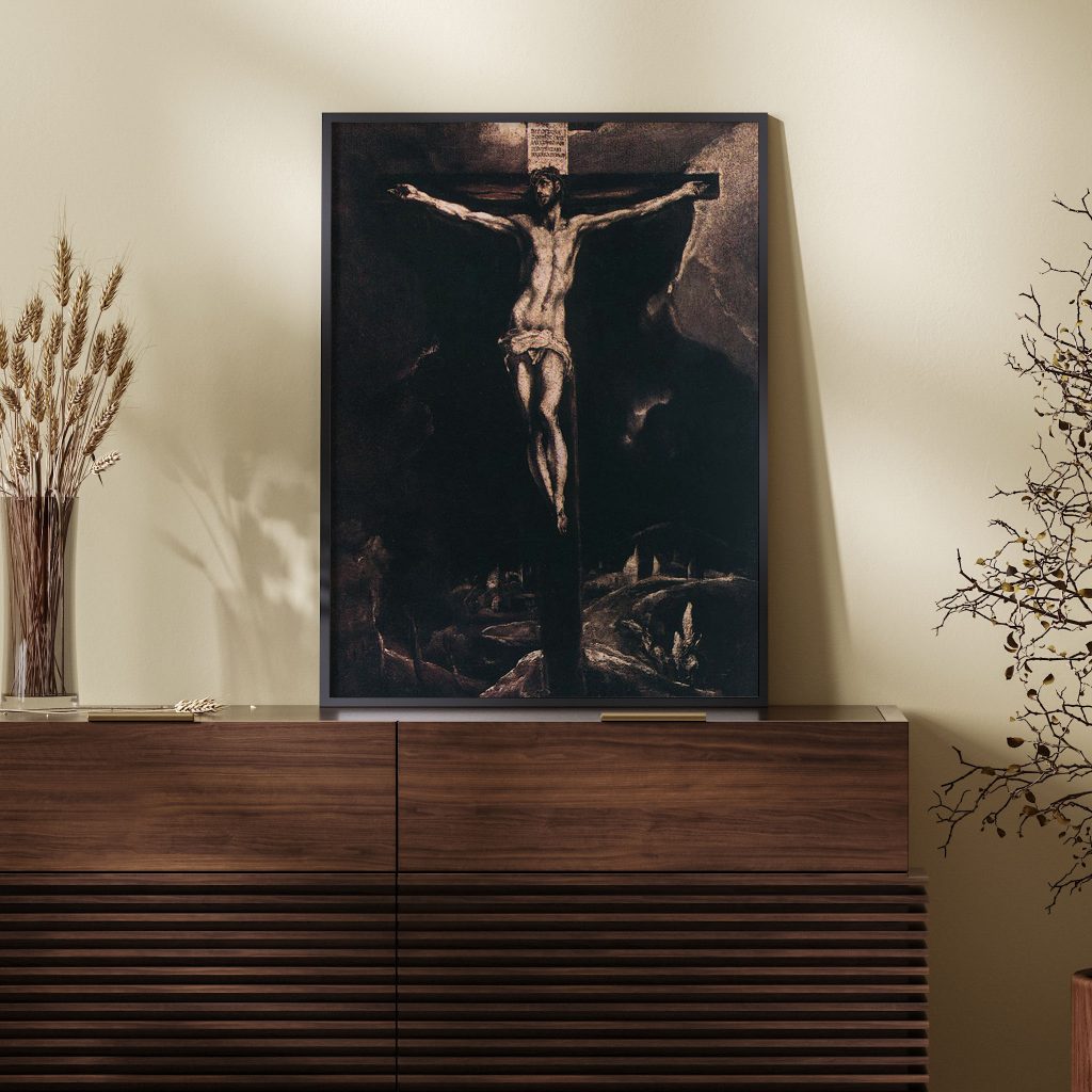 Christ on the cross by El Greco (1587)
