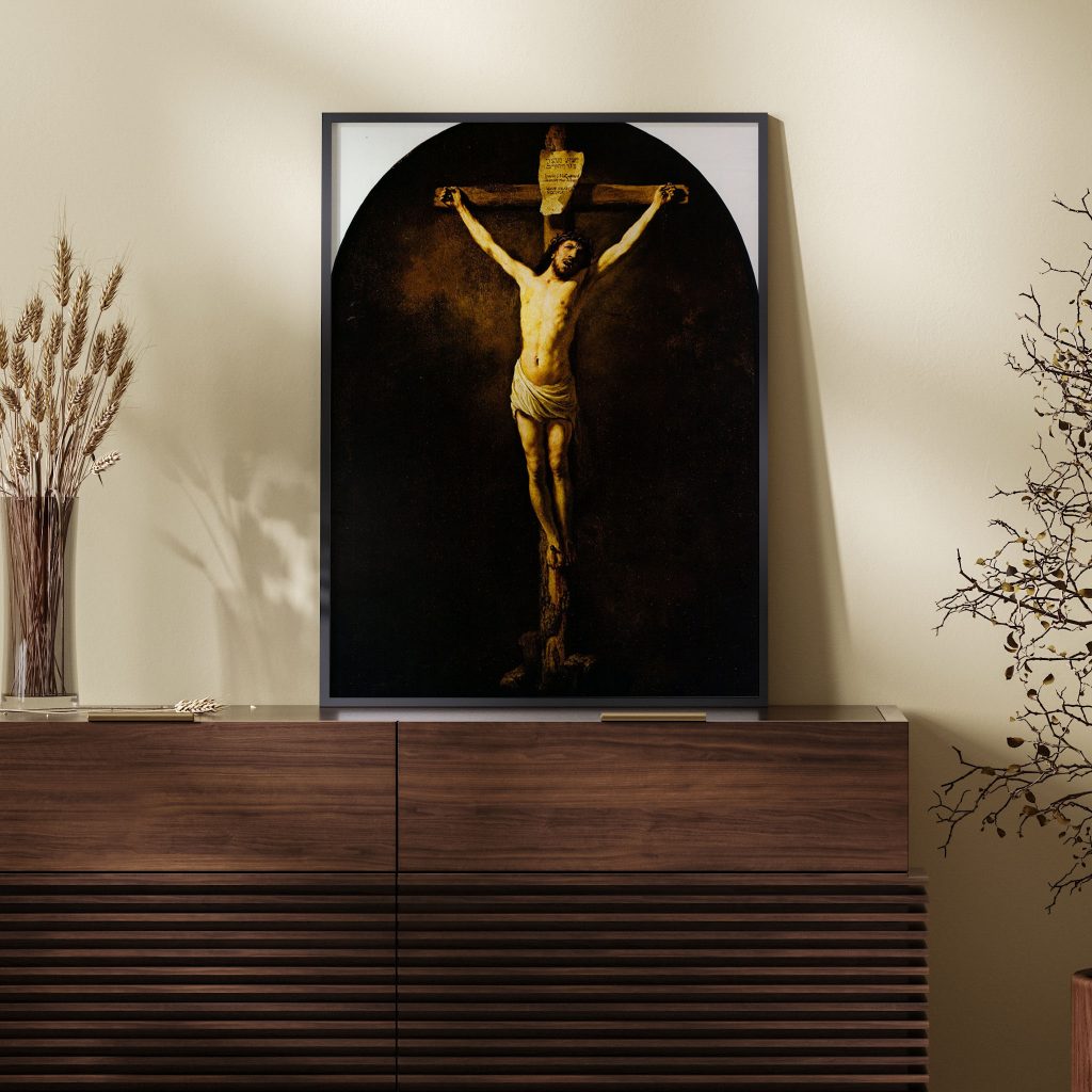 Christ on the Cross by Rembrandt (1631)