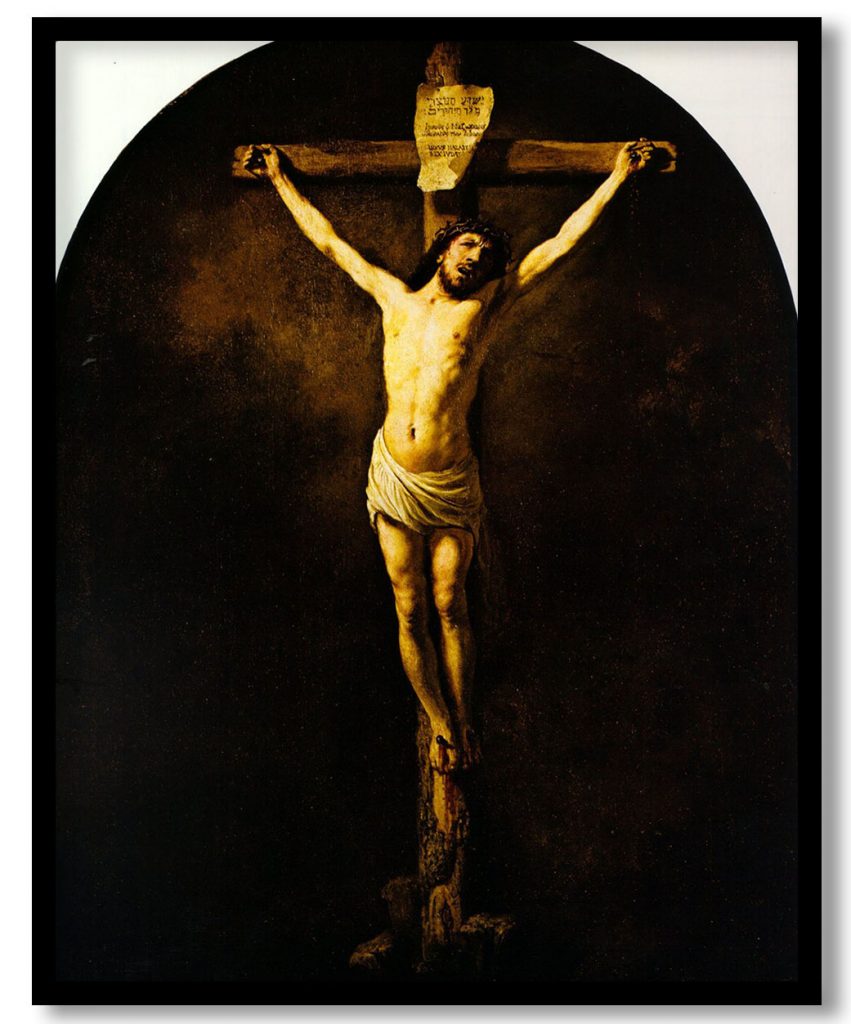 Christ on the Cross by Rembrandt (1631)