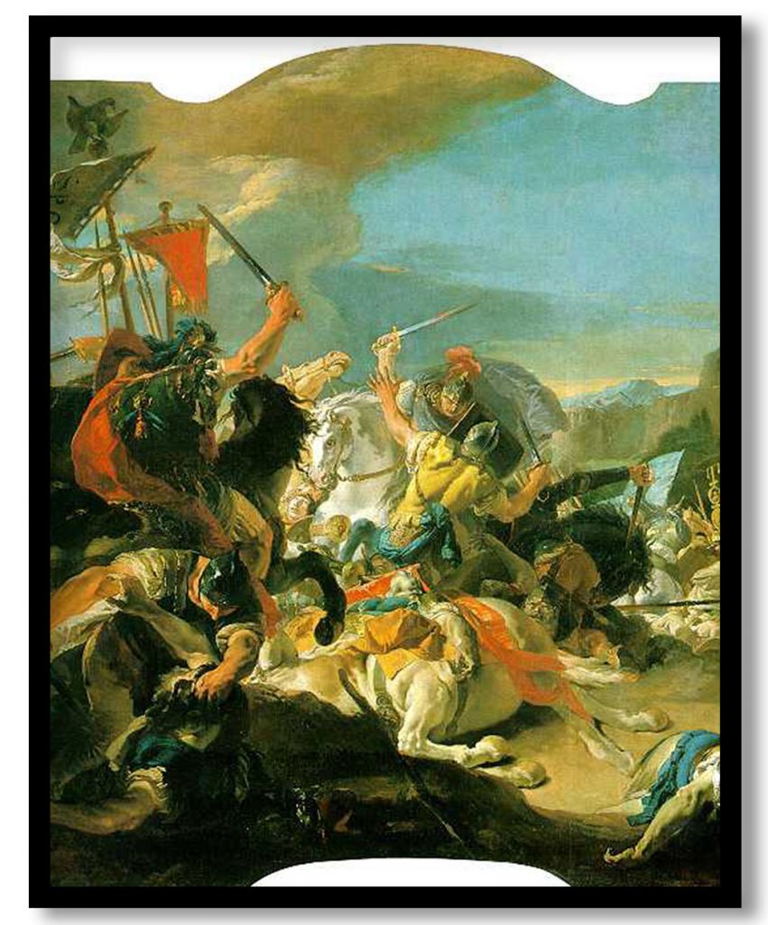 Battle of Vercellae by Giovanni Battista Tiepolo (1725-1729)