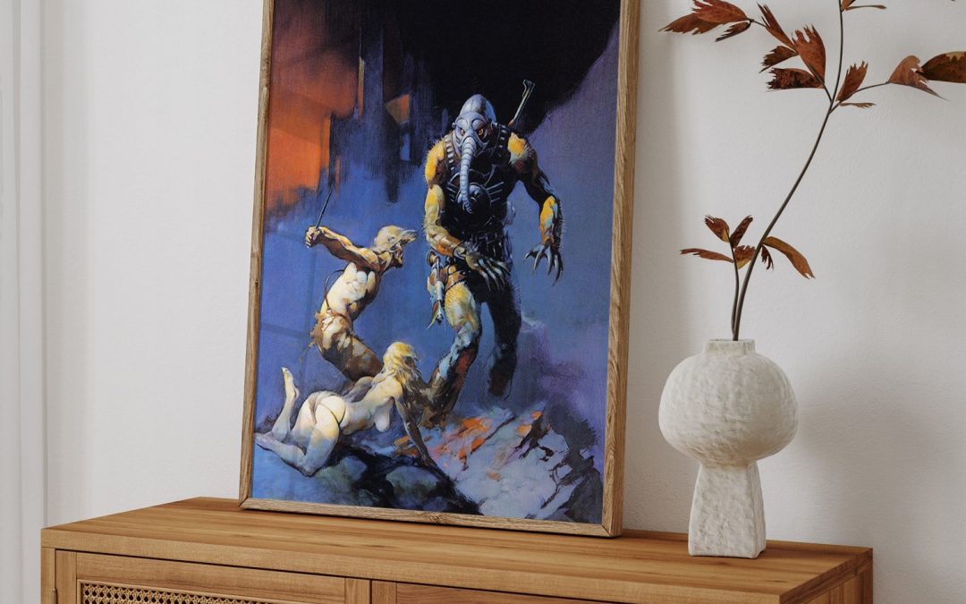 Wall Art | Battlefield Earth by Frank Frazetta (Date Unknown