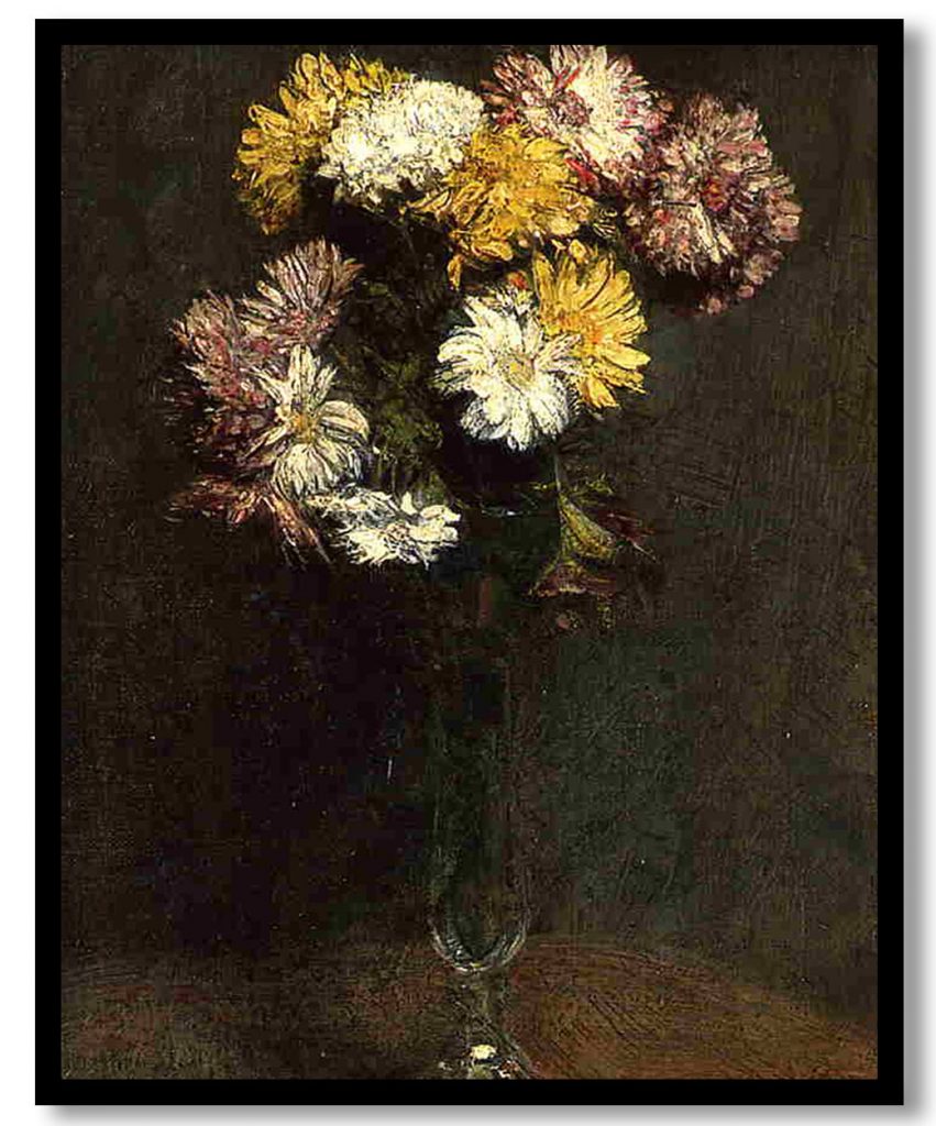 Chrysanthemums by Henri Fantin Latour (1871)