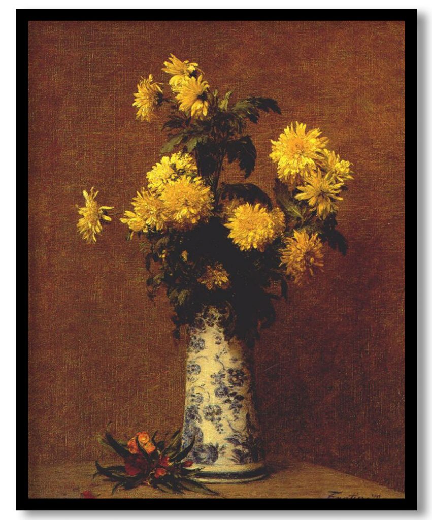 Chrysanthemums by Henri Fantin Latour (1879)