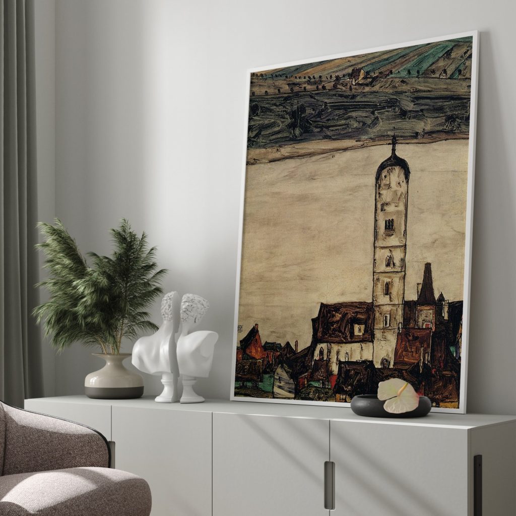 Church in Stein on the Danube by Egon Schiele (1913)