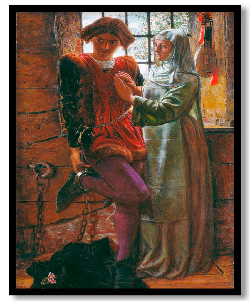 Claudio and Isabella by William Holman Hunt (1850)