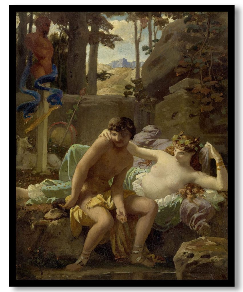 Cléonis Et Cydippe by Charles Gleyre (1843)