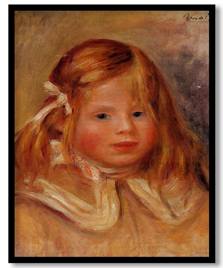Coco in a Red Ribbon by Pierre Auguste Renoir (1905)
