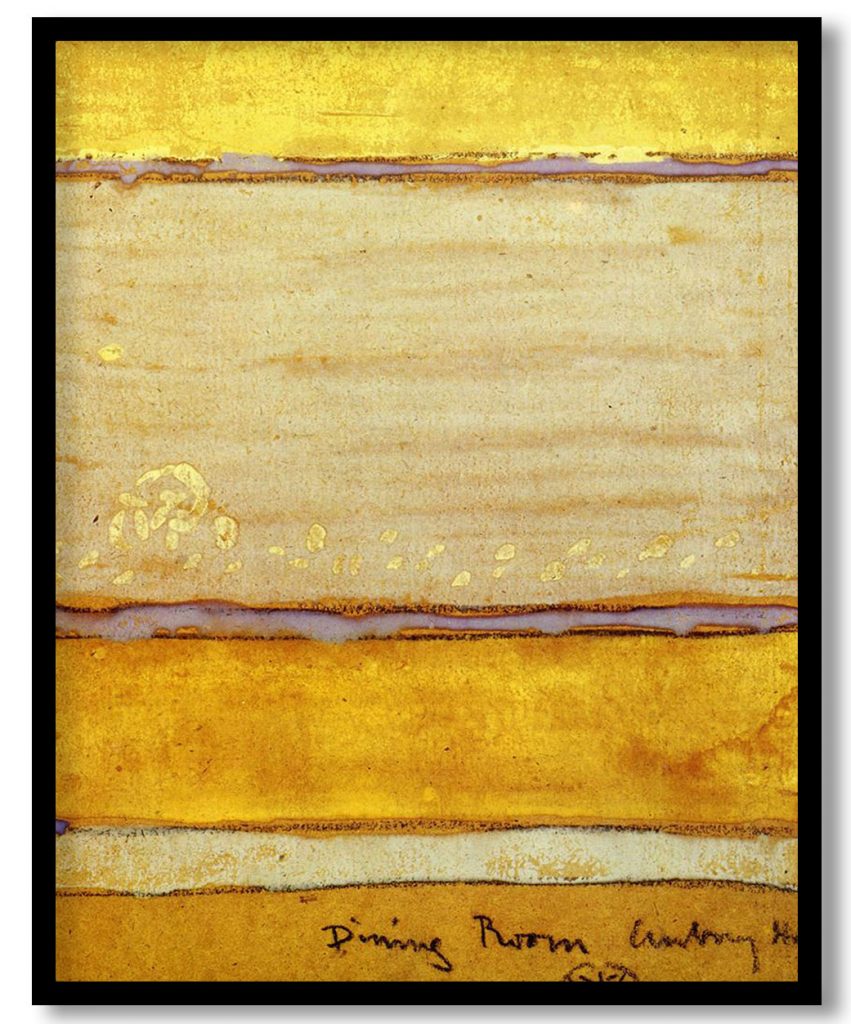 Colour Scheme for the Dining Room of Aubrey House by James McNeill Whistler (1873)