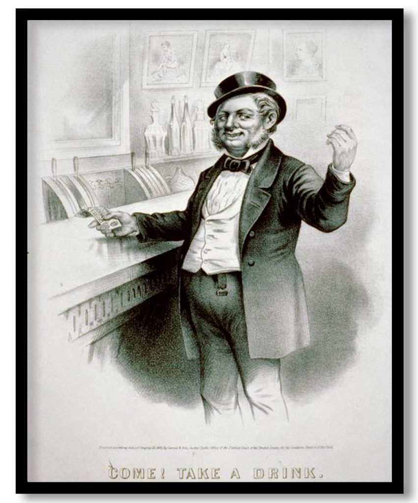 Come Take a drink by Currier and Ives (1868)