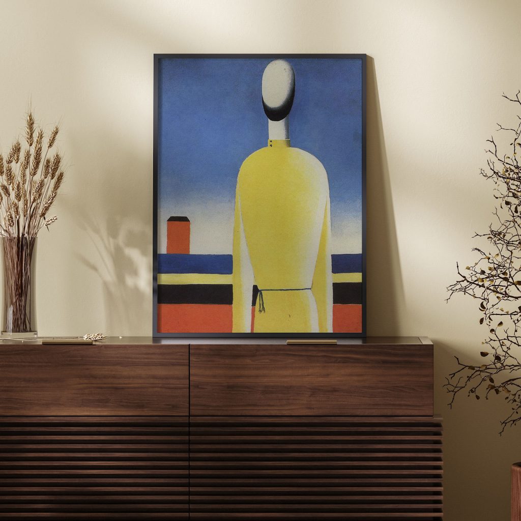 Complex Presentiment Half Figure in a Yellow Shirt by Kazimir Malevich (1928-1932)