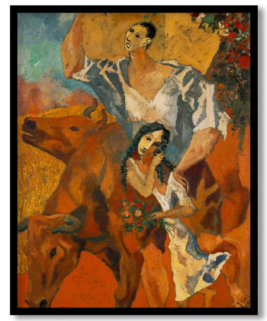 Composition Peasants by Pablo Picasso (1906)