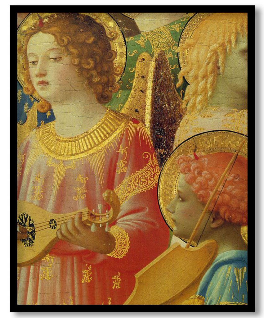 Coronation of the Virgin (detail) by Fra Angelico (1434-1435)