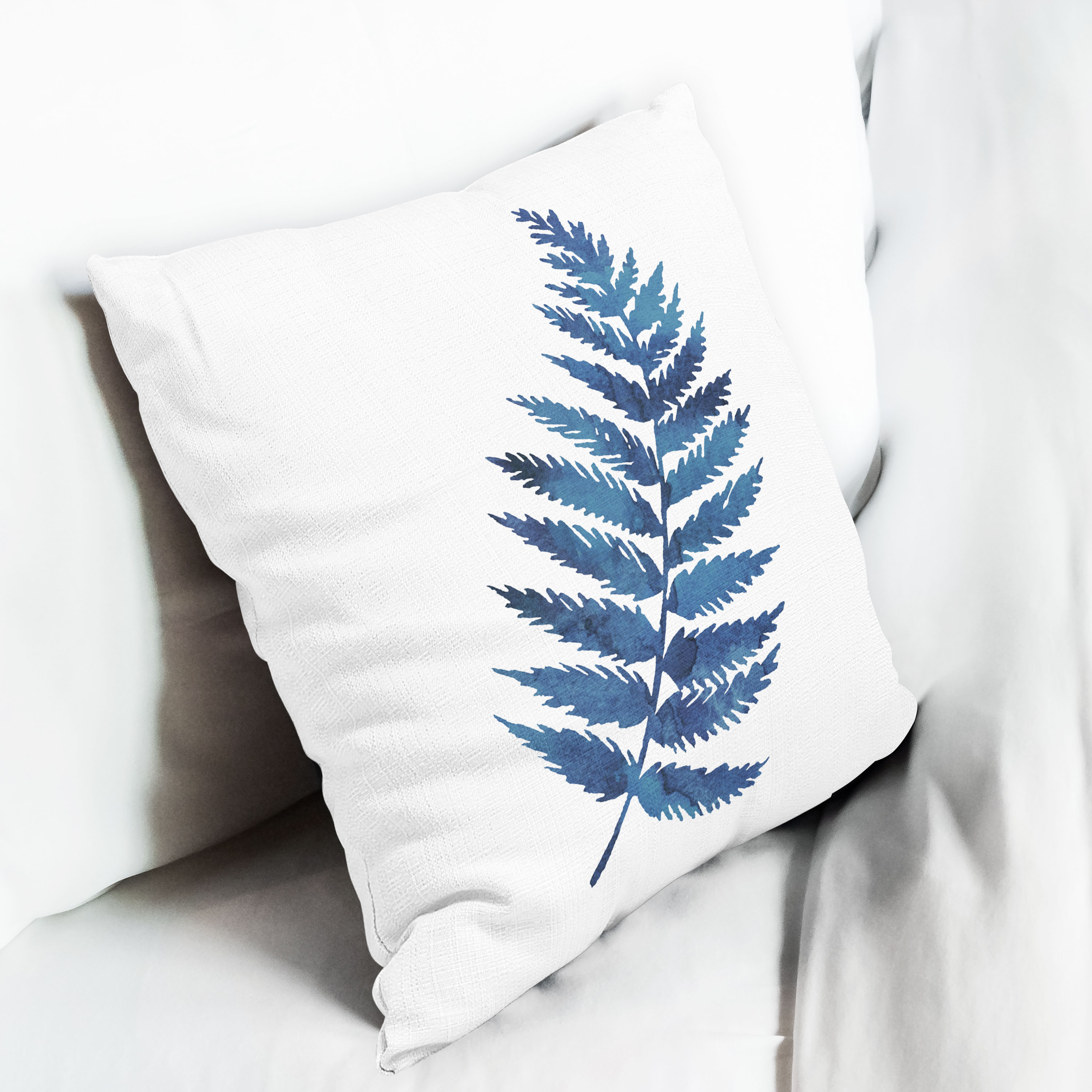 Red sofa with pillow and light lamp