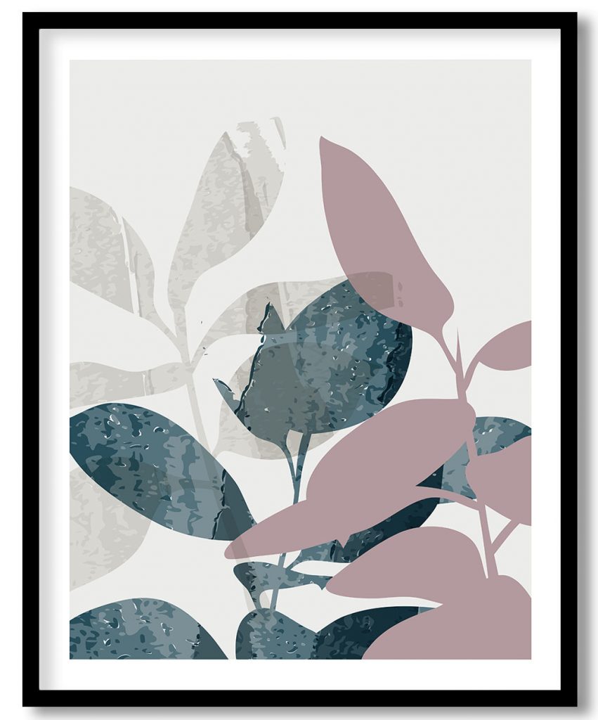 Abstract botanical plant foliage