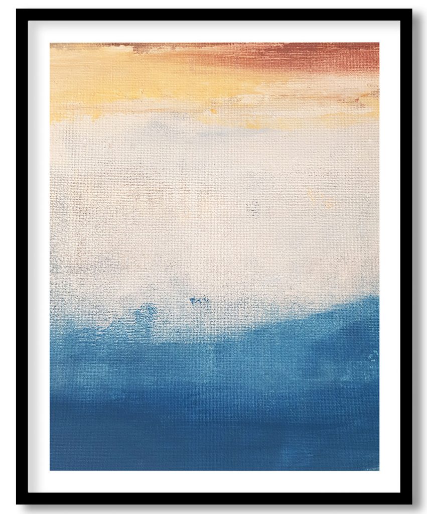 Blue yellow colorfull modern abstract