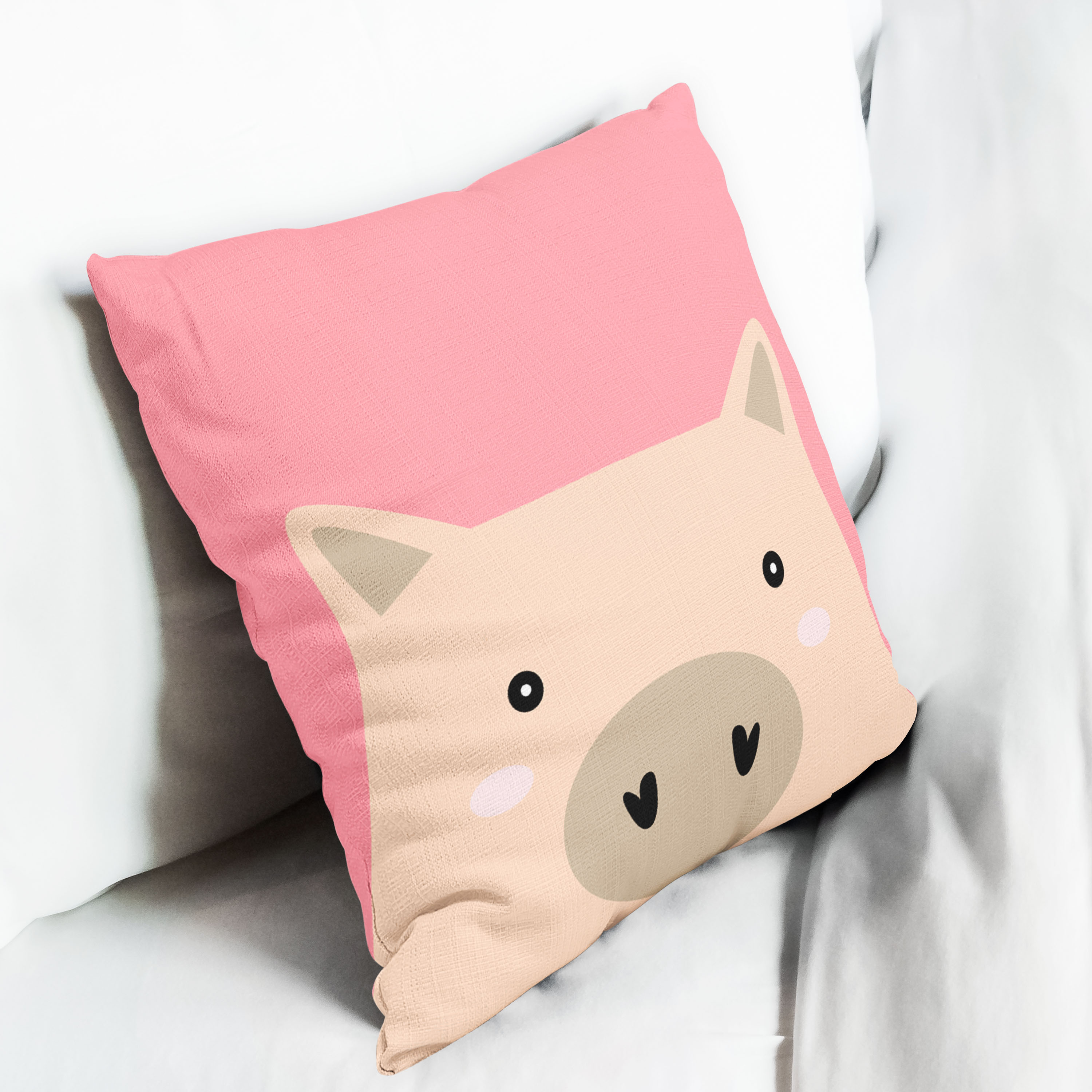 Red sofa with pillow and light lamp