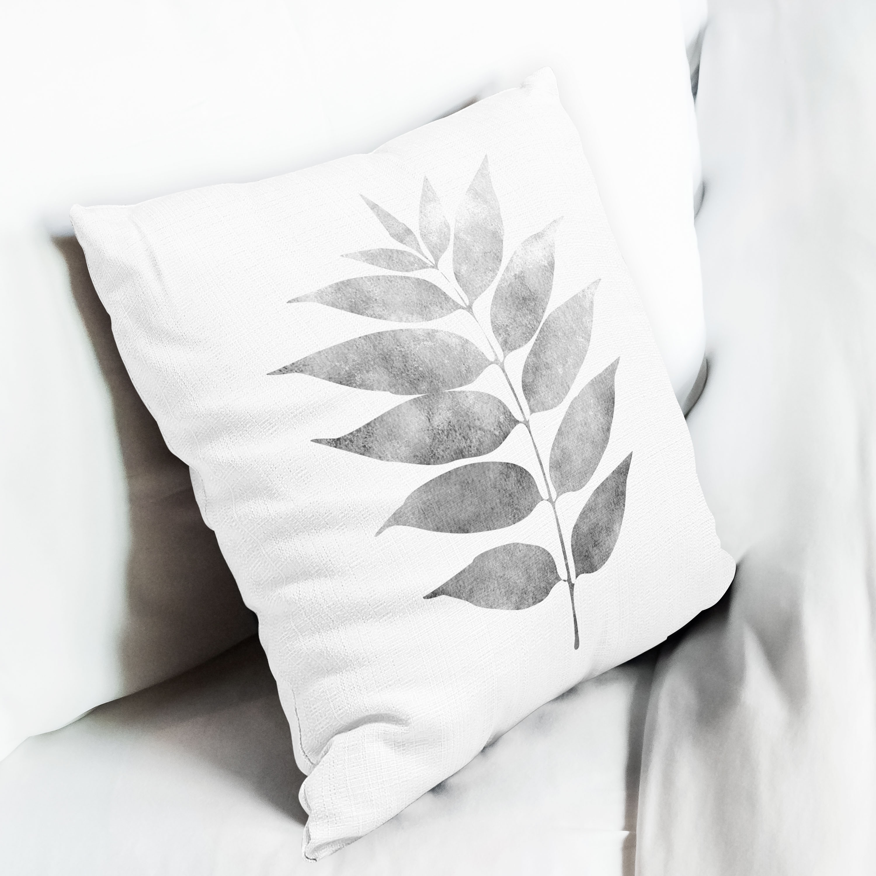 Red sofa with pillow and light lamp