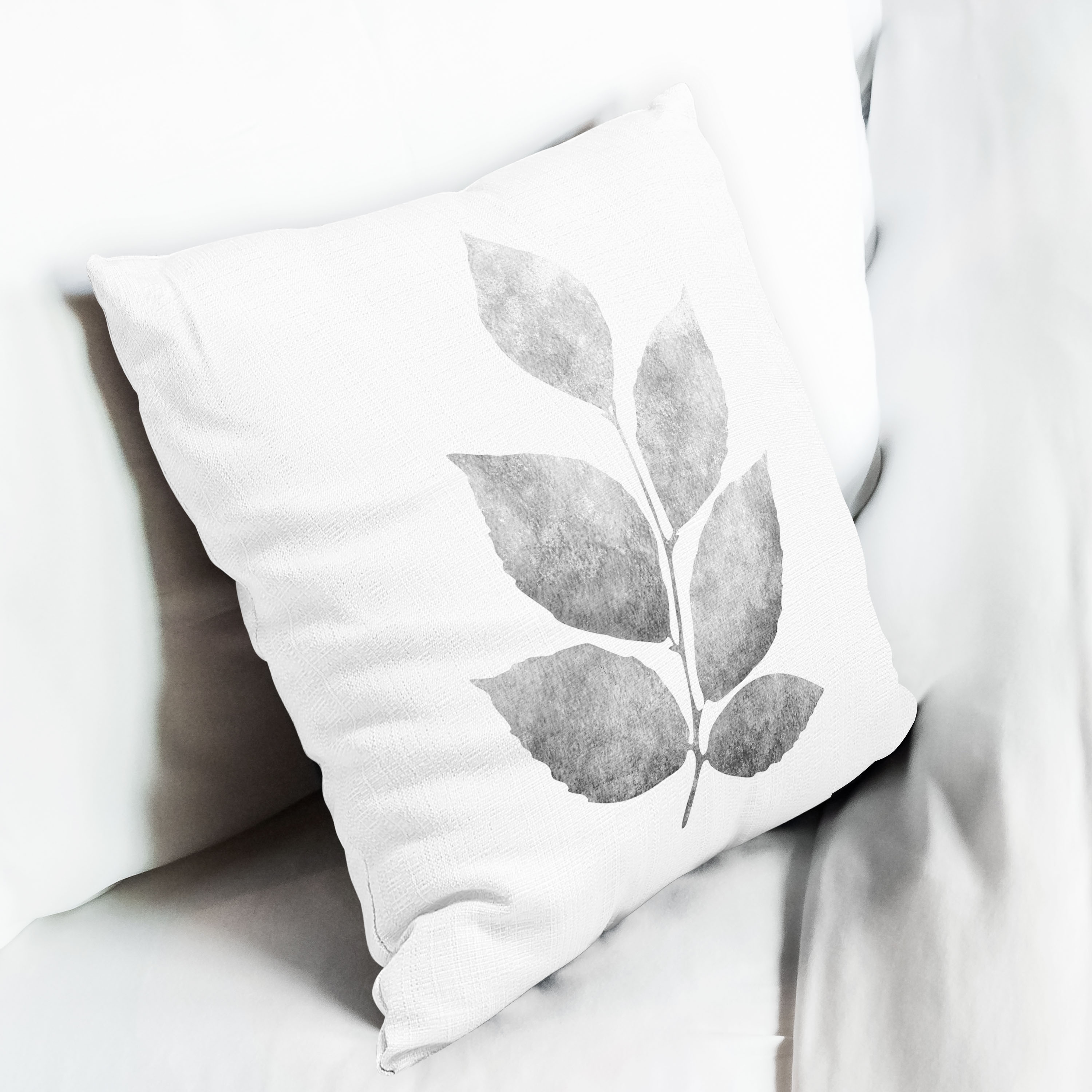 Red sofa with pillow and light lamp