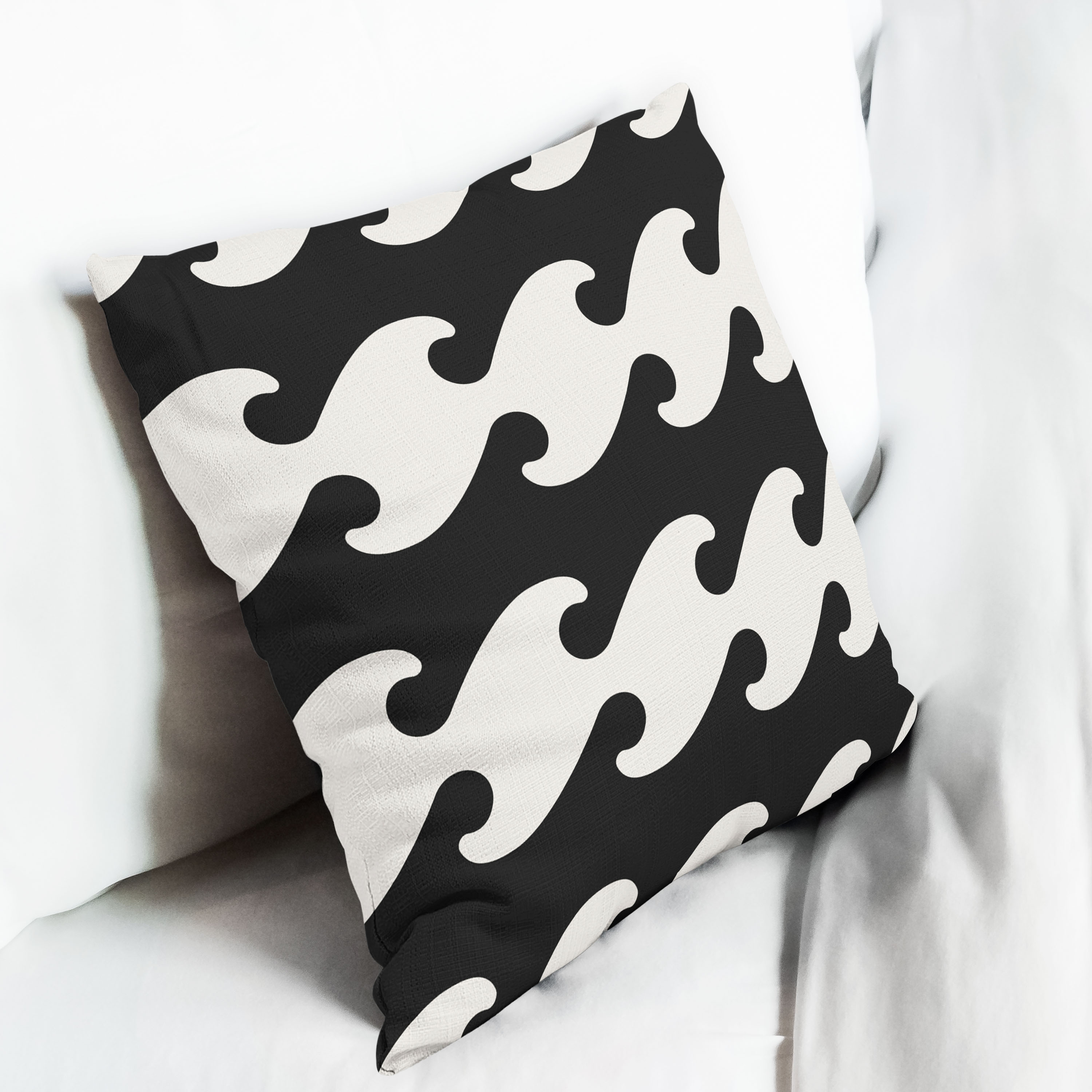 Red sofa with pillow and light lamp