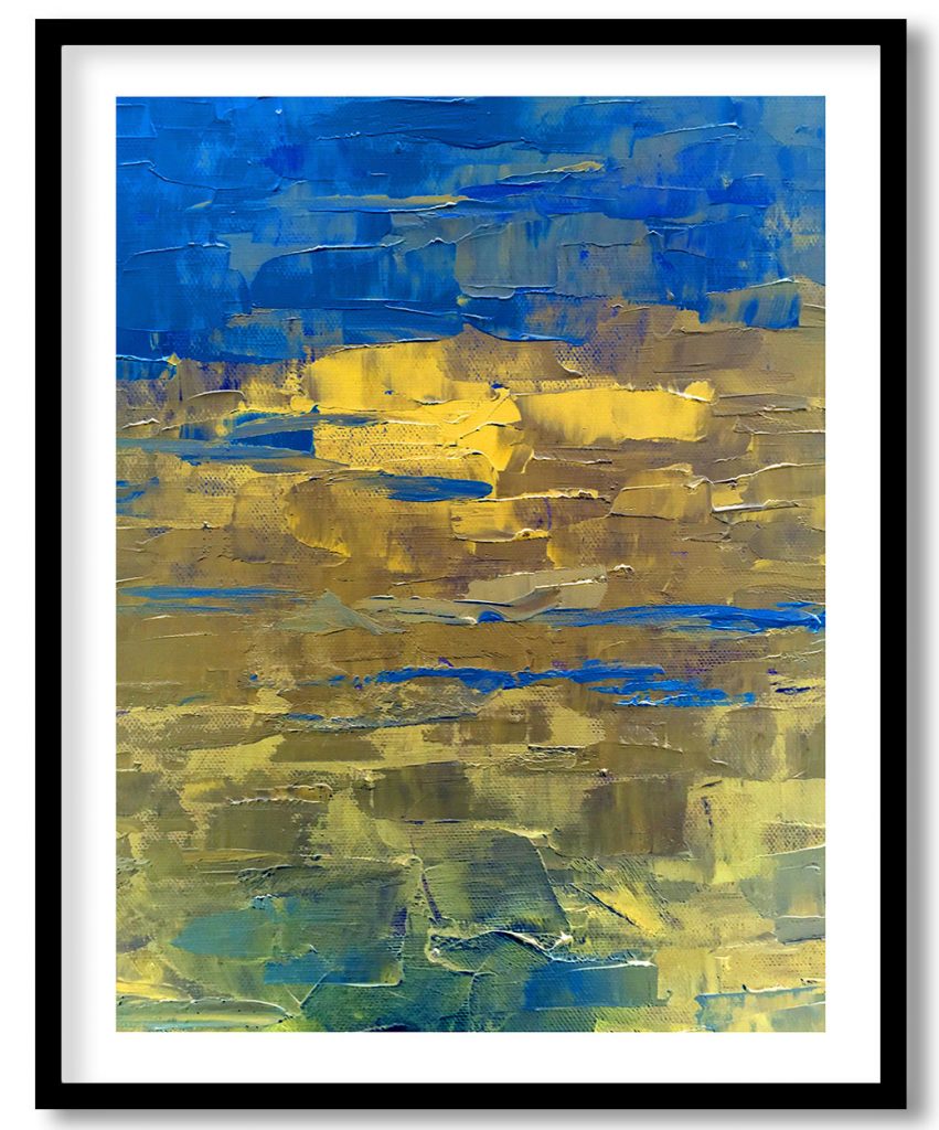 Indigo sneaking painting