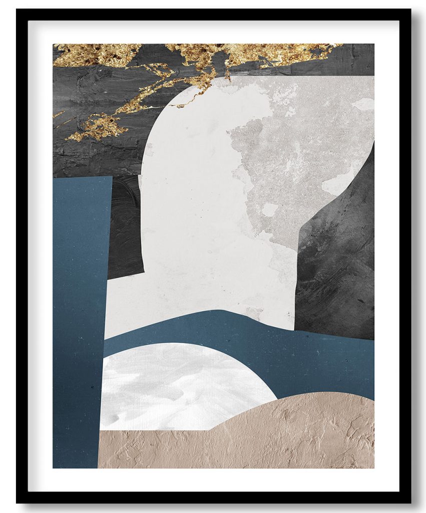 Abstract golden stroke