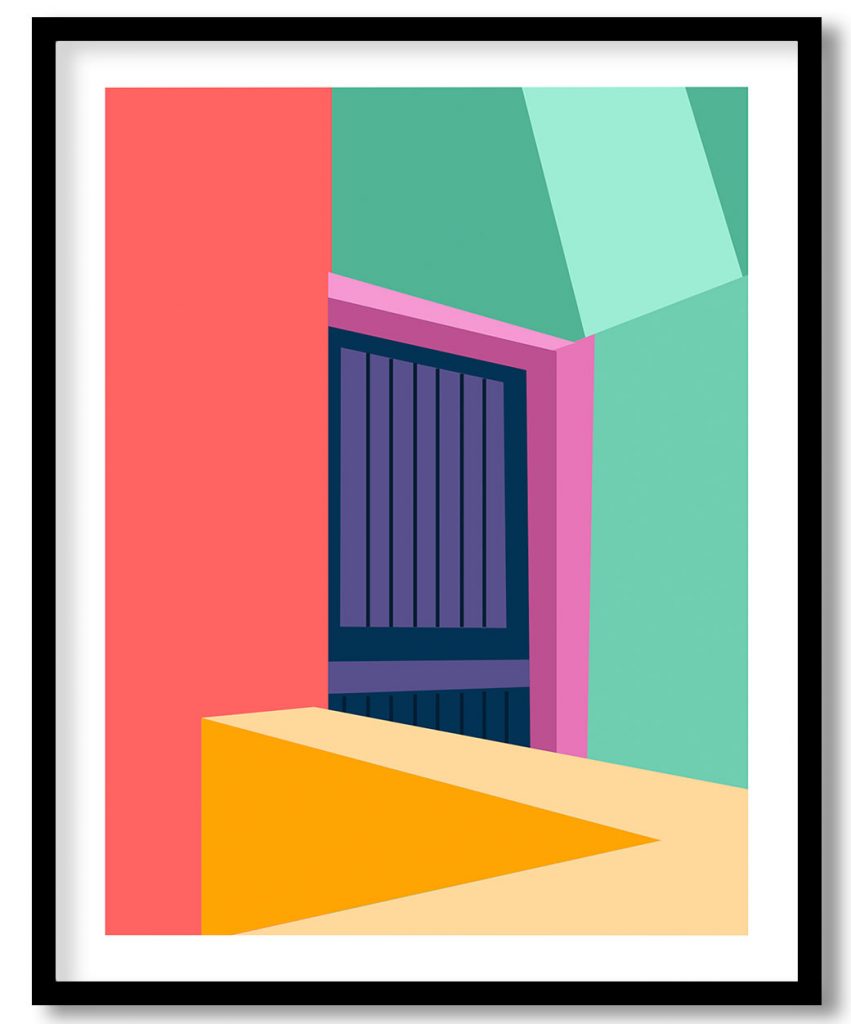 Geometric door blocks