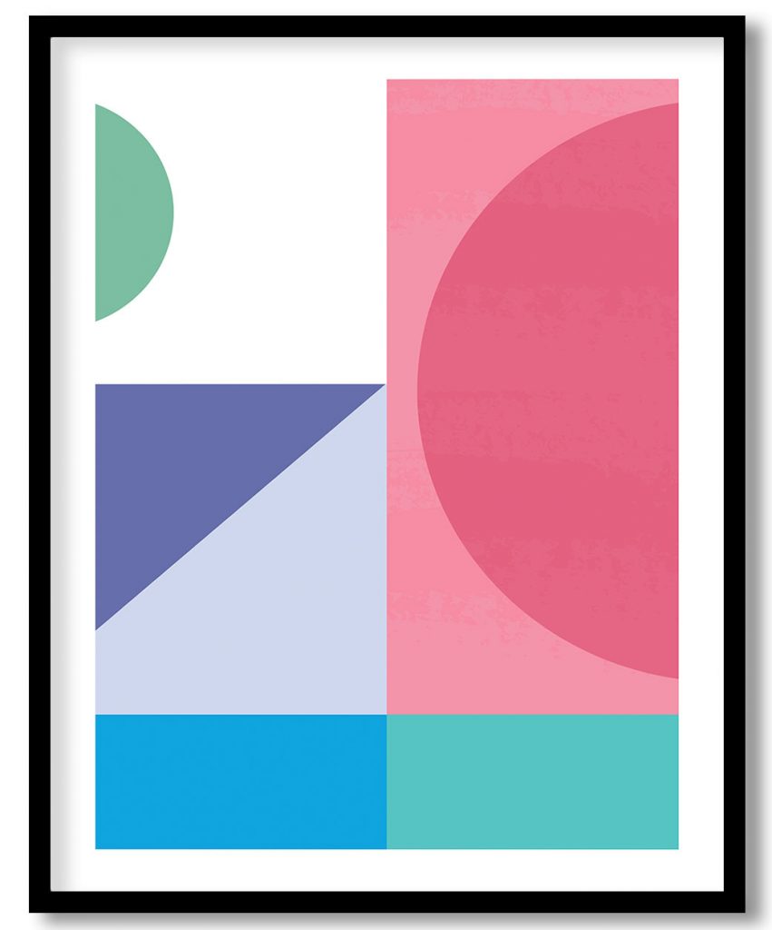 Geometric semi circle