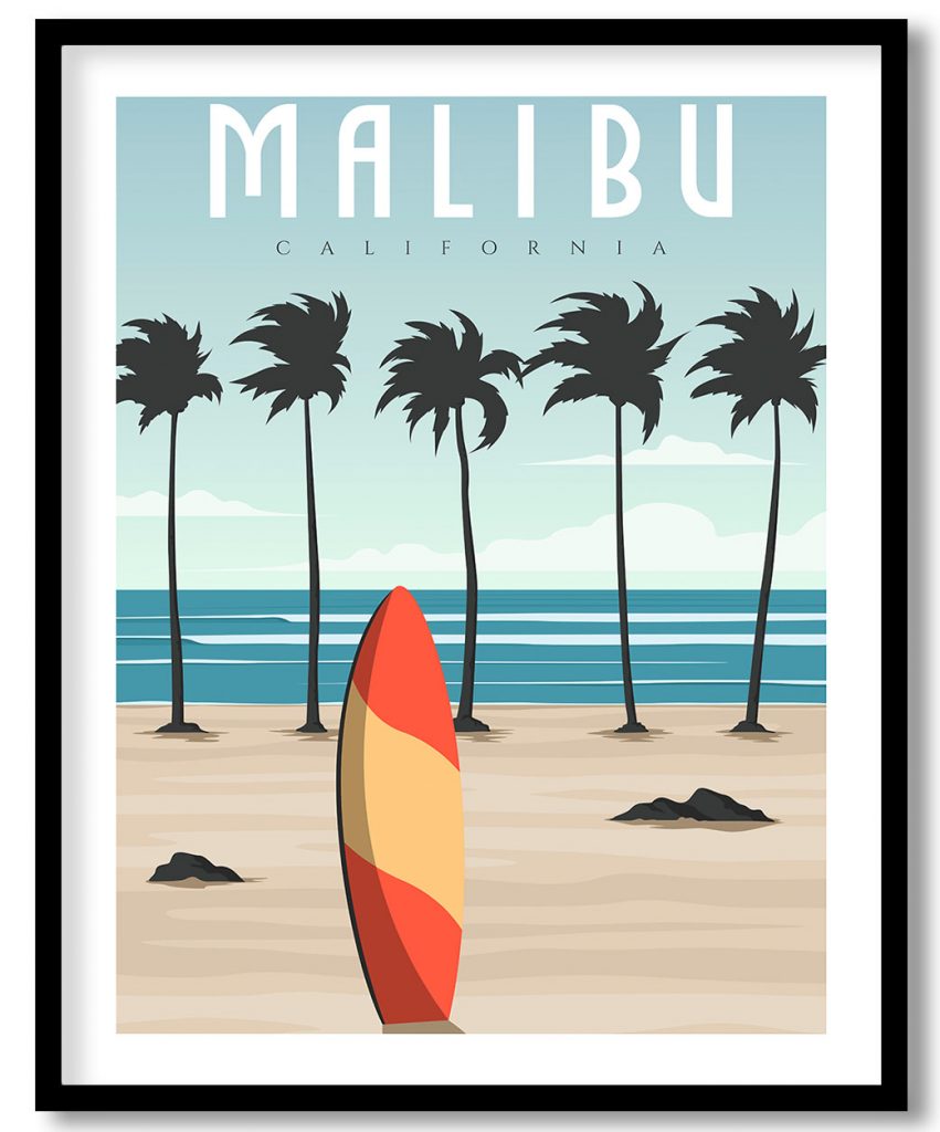 Malibu California beach