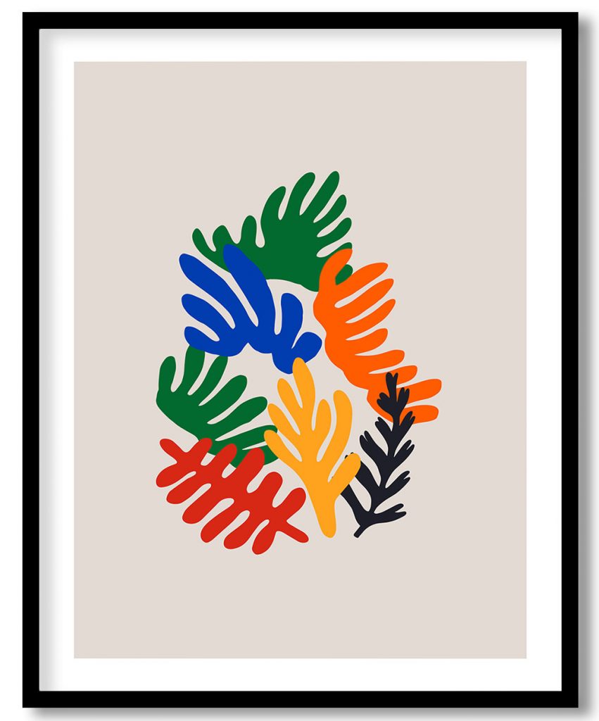 Abstract leaves figures