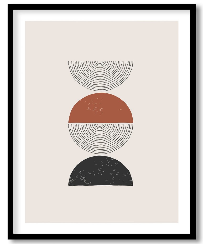 Semi cirque line drawing