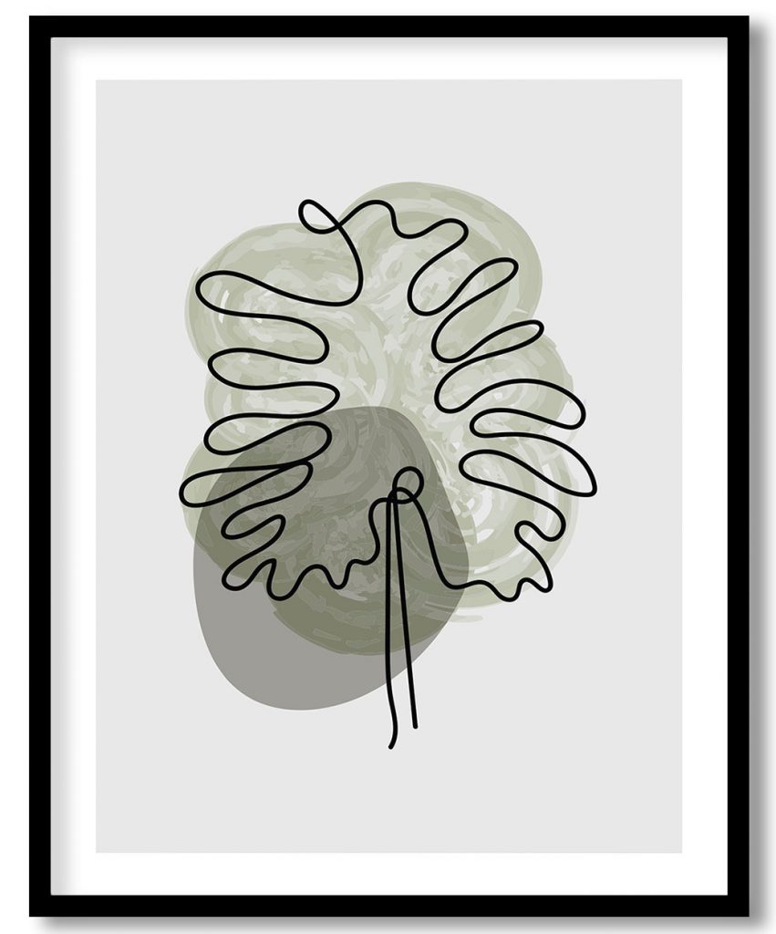 Abstruse stalk line drawing