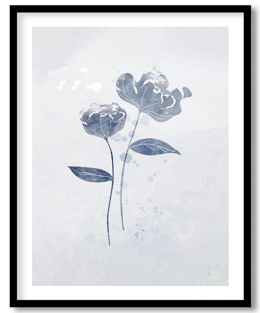 Indigo blossoms leaflet #02