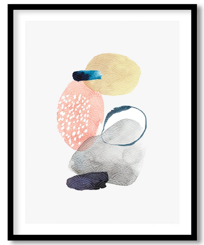 Abstract stone layout