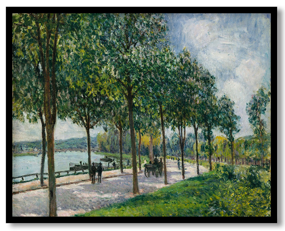 Allée of Chestnut Trees by Alfred Sisley (1878)