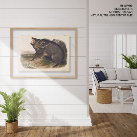 Hampton,Style,Living,Room,Interior,With,Frame,Mockup,,3d,Render