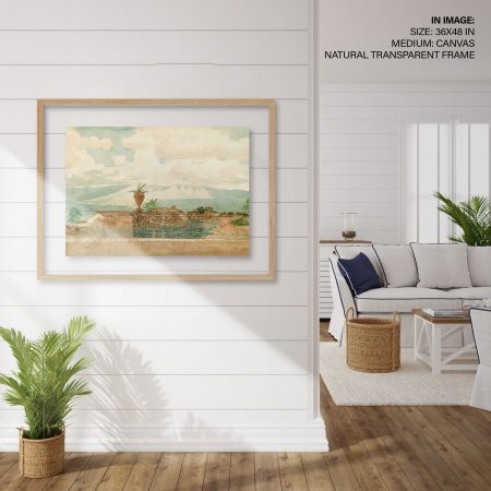 Hampton,Style,Living,Room,Interior,With,Frame,Mockup,,3d,Render