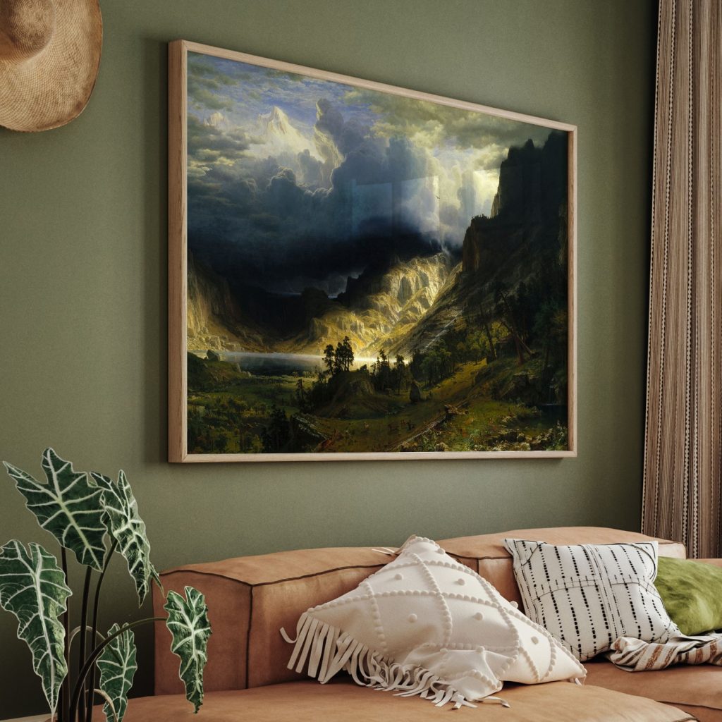 A Storm in the Rocky Mountains, Mt. Rosalie by Albert Bierstadt (1866)
