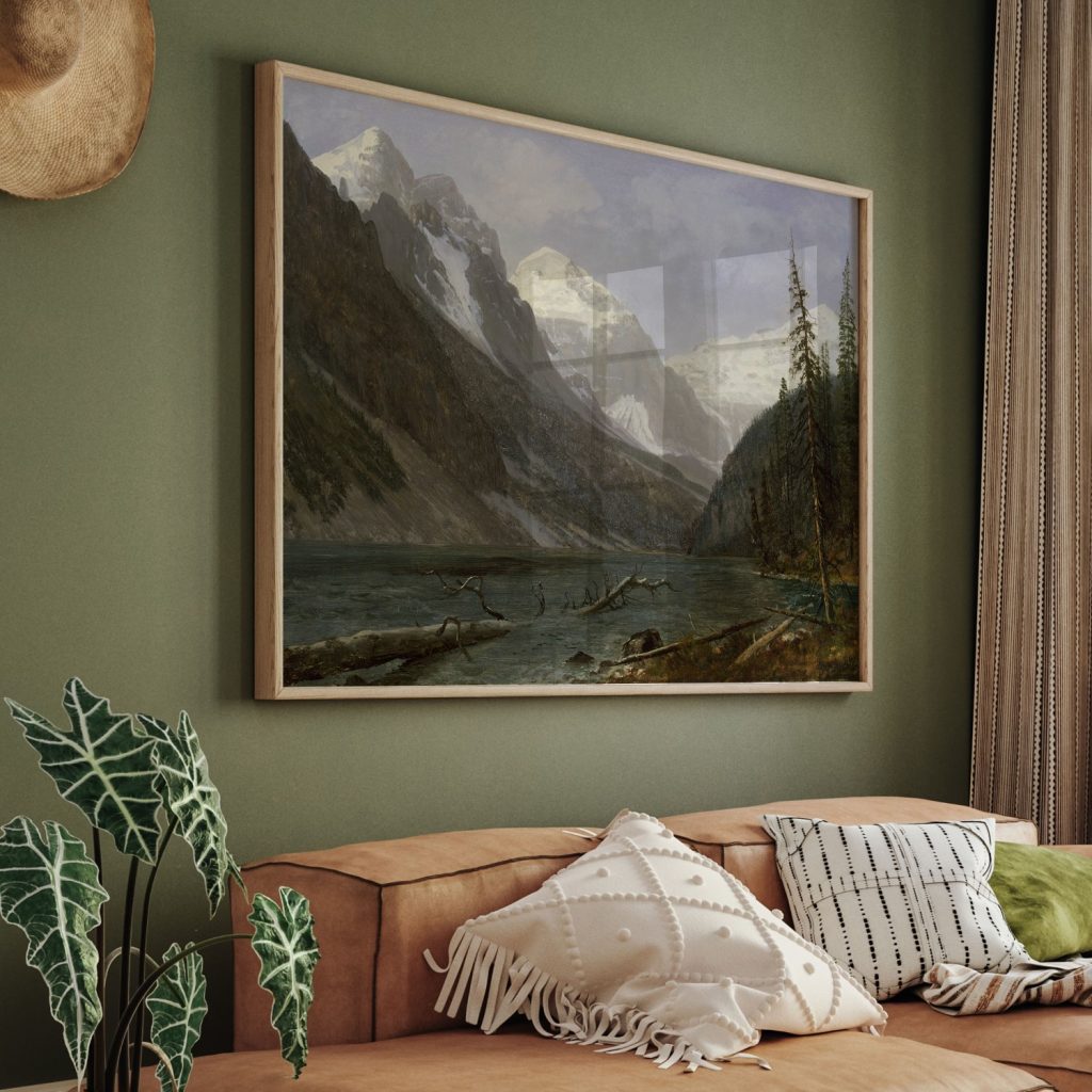 Canadian Rockies (Lake Louise) by Albert Bierstadt (ca.1889)