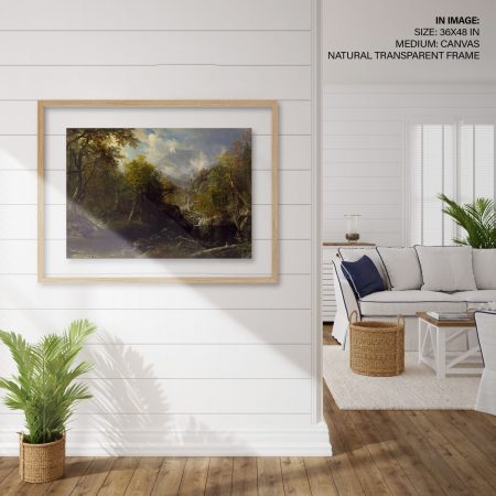 Hampton,Style,Living,Room,Interior,With,Frame,Mockup,,3d,Render