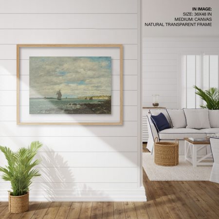 Hampton,Style,Living,Room,Interior,With,Frame,Mockup,,3d,Render