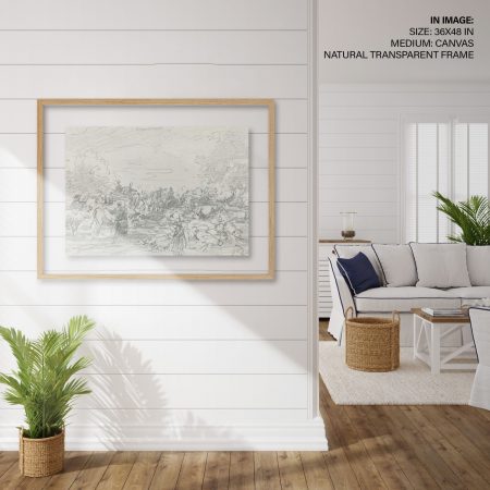 Hampton,Style,Living,Room,Interior,With,Frame,Mockup,,3d,Render
