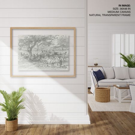 Hampton,Style,Living,Room,Interior,With,Frame,Mockup,,3d,Render