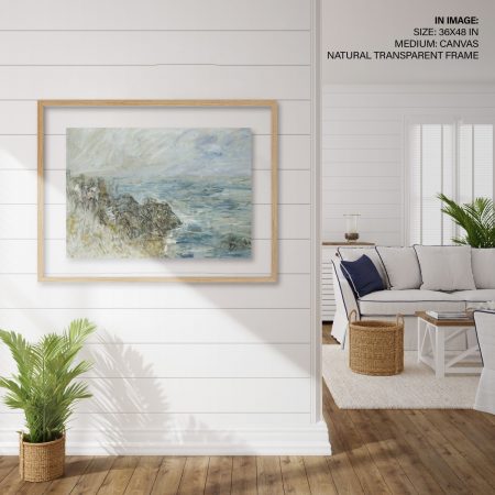 Hampton,Style,Living,Room,Interior,With,Frame,Mockup,,3d,Render