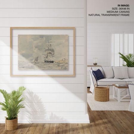 Hampton,Style,Living,Room,Interior,With,Frame,Mockup,,3d,Render