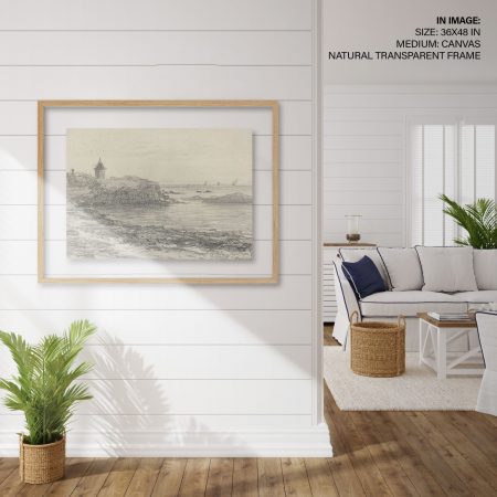 Hampton,Style,Living,Room,Interior,With,Frame,Mockup,,3d,Render