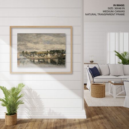 Hampton,Style,Living,Room,Interior,With,Frame,Mockup,,3d,Render
