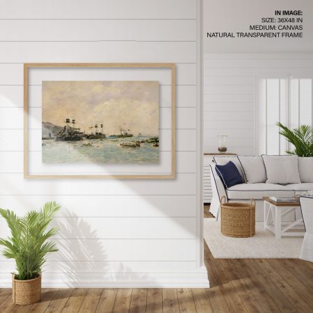Hampton,Style,Living,Room,Interior,With,Frame,Mockup,,3d,Render