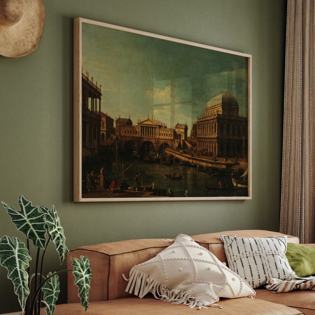 Caprice with Palladian Buildings by Giovanni Antonio Canaletto (1750)