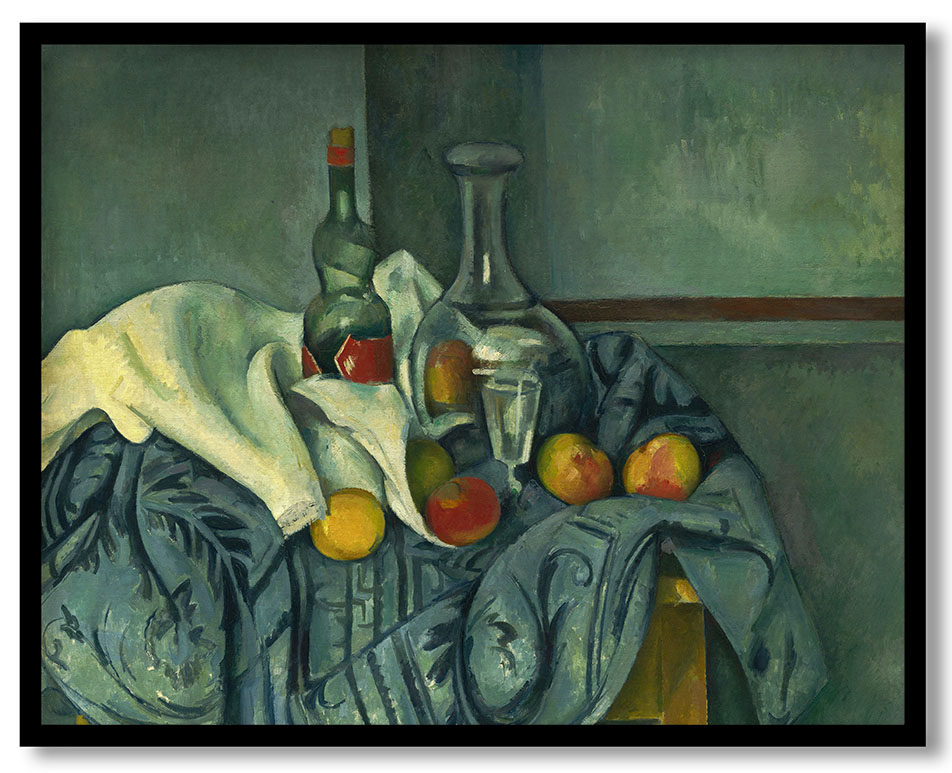 The Peppermint Bottle by Paul Cézanne (1893-1895)